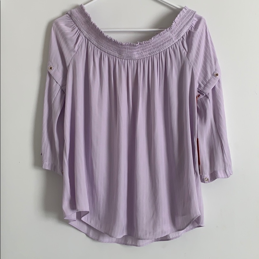 J-Lo off shoulder top